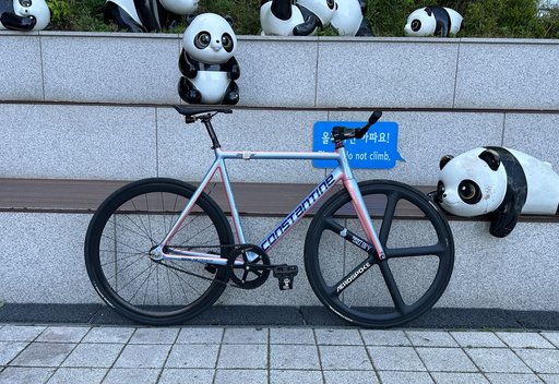 자장구 픽시 자전거 사진