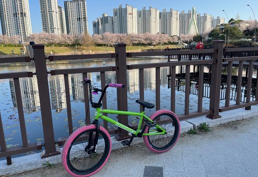 풍선껌 픽시 자전거 사진
