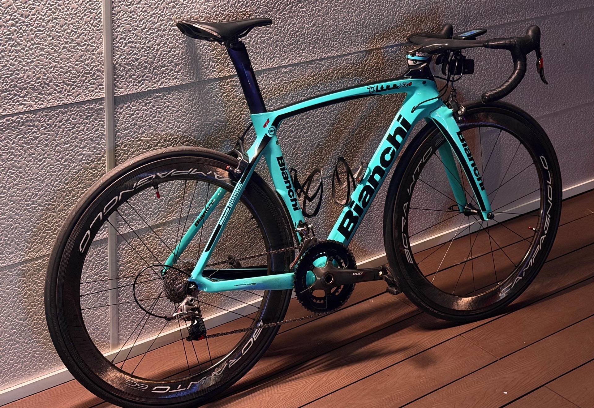 Bianchi oltre xr4 로드 자전거 셋업 사진 5