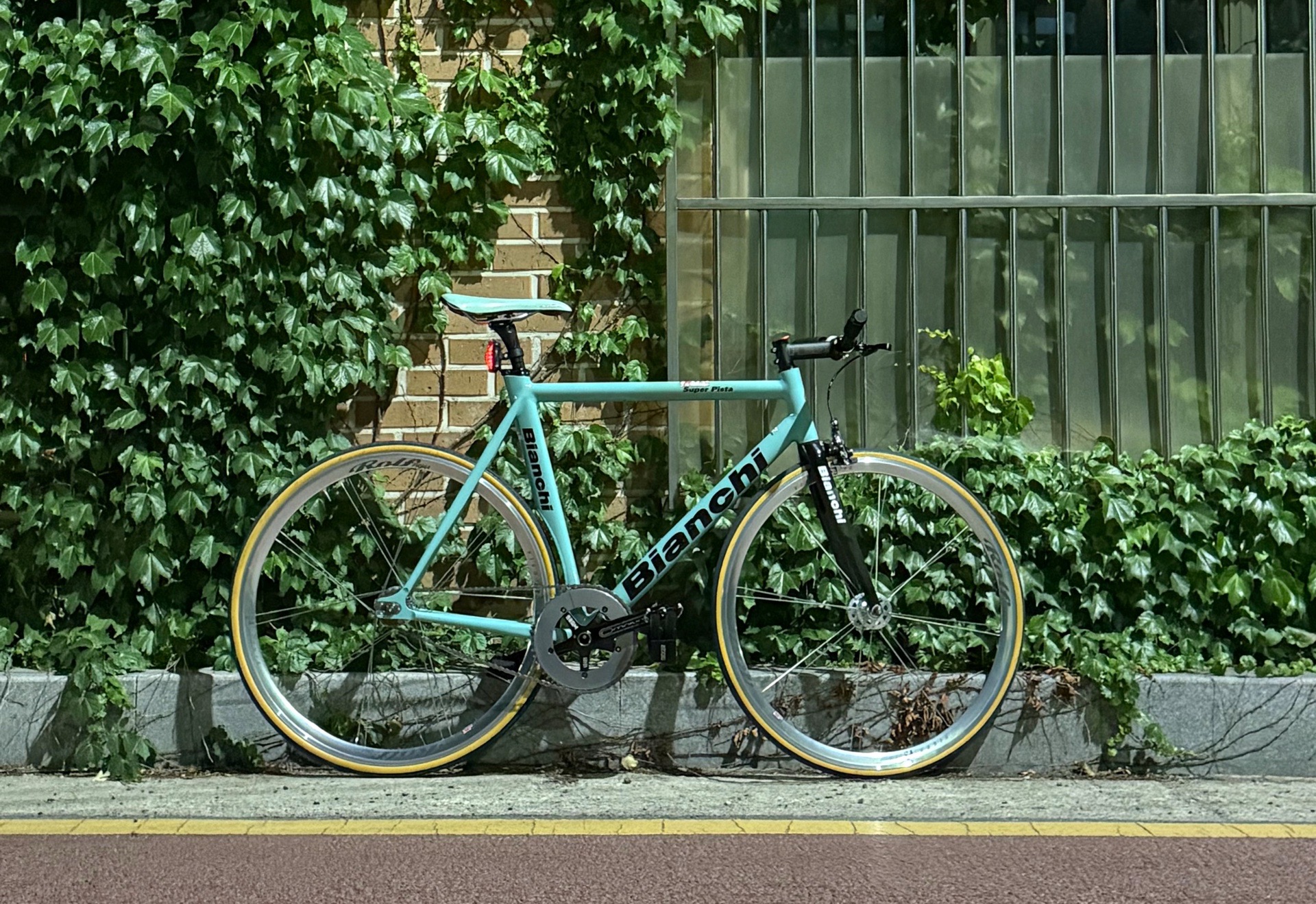 Bianchi super pista 픽시 자전거 셋업 사진 3